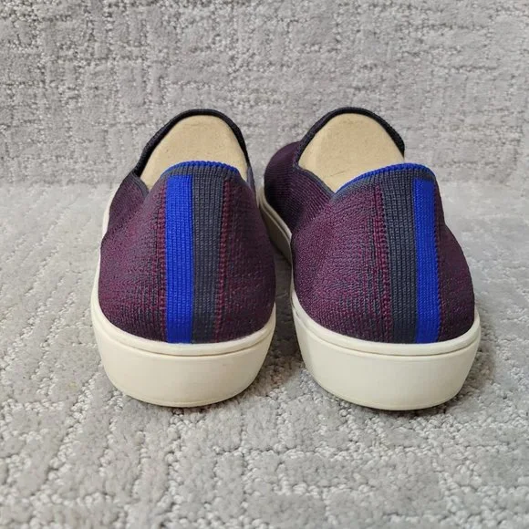 Rothy's The Sneaker Fig Python Purple Slip On Shoes Women’s Size US 7.5 9.5